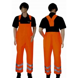 Huomiovärinen vedenpitävä lapahousut MAT PCV art. 0304OS