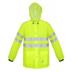 Huomiovärinen vedenpitävä takki MAT PCV art. 0101OS