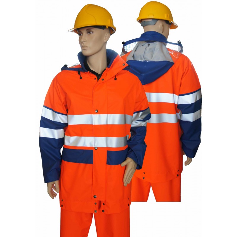 Hi-Vis Waterproof Jacket MAT PU | MAT